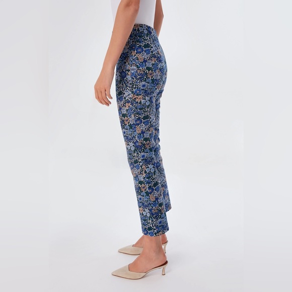 NWT Tuckernuck Ashford Pants in Wild Hyacinth print, XL (12-14) - Picture 3 of 5